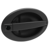 Actuator, Single Point, Direct Pull, Oval Large Handle, Flush Mount, Key Locking, Lockplug Sold Separately, Nylon, Black - AC-11-191-11 - Southco