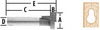 Straight & Groove Forming Bits, Keyhole Slot - 733245-1A - Makita USA, Inc.
