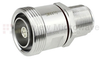 Bulkhead 7/16 DIN Female (Jack) to 4.1/9.5 Mini DIN Female (Jack) Adapter IP67 UnMated, Tri-Metal Plated Brass Body, 1.3 VSWR - SM4470 - Fairview Microwave Inc.