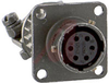 connector,metal circ,class a,wall recept w/clamp,size 10,6#20 solder socket cont - 70010443 - Allied Electronics, Inc.