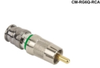 CONNECTEC RCA RG6 Quad (Nickel) - CM-RG6Q-RCA - Visual Sound, Inc.