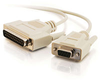 10ft DB25 Male to DB9 Female Null Modem Cable -- 2301-03020-010