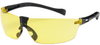 Bouton Optical Monteray II 250-MT-10070 Universal Polycarbonate Standard Safety Glasses Yellow Lens - Black Frame - Wrap Around Frame - 899558-00190 - 899558-00190 - R. S. Hughes Company, Inc.