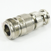 N Female (Jack) to BNC Male (Plug) Adapter, Nickel Plated Brass Body, 1.2 VSWR - SM3514 - Fairview Microwave Inc.