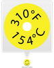 SL310F 154C TEMPERATURE SENSOR LABEL - SL310F - Telatemp Corporation