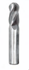 General Purpose Carbide End Mills -- Single Ball End - 2 & 4 Flute - Image
