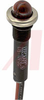 Indicator,Pnl-Mnt;LED;Red;3/8 In;6 In Wire Leads;Nylon;1-19/32 In;5/8 In;12 VDC - 70214099 - Allied Electronics, Inc.