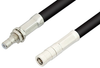 SMB Plug to SMB Jack Bulkhead Cable 60 Inch Length Using RG223 Coax - PE34497-60 - Pasternack