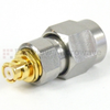 Precision SMA Male (plug) to SMP Female (Jack) Adapter, Passivated Stainless Steel Body, High Temp, 1.2 VSWR -- SM8809 - Image