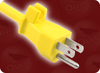 NEMA 5-15P WITH CORD GRIP YELLOW to ROJ SPECIAL HOME // Power Cords // North American Power Cords // 3 Conductor Power Cords - 5154.600TCG - Quail Electronics