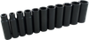 11 Pieces 6 Point Deep SAE Impact Socket Set - PL11T - Gray Tools Canada Inc.