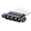 3 Pos. Male SIL 8 AWG Cable Assembly, double-end, Panel Mount/Thumbscrew -- KA1-MSVA1-3-XXXXA-MVA5