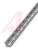 DIN rail, material: Aluminum, perforated, height 5.5 mm, width 15 mm, (2 meters) -- 70170065