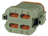Rectangular Connectors, Heavy Duty - DT Series - DT06-08SC-EP06 - LADD Distribution