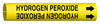 Brady Bradysnap-On B-915 Black on Yellow Plastic Snap-On Pipe Marker - 1/2 in Character Height - Printed Msg = HYDROGEN PEROXIDE with Right Arrow - 4087-A - 754476-48332 - R. S. Hughes Company, Inc.