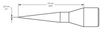 OKi PHT-652017 Conical Tip 0.25 mm x 15 mm - PHT-652017 - Ellsworth Adhesives
