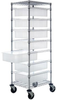 Cart W/ Grid Container, 7Bins, Clr; No. Of Bins Quantum Storage - 42AC4071 - Newark, An Avnet Company