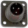 connector,metal circ,box mount recept,no bkshl,size 10sl,3 #16 solder pin cont - 70143502 - Allied Electronics, Inc.