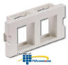 Hubbell Infin-e-Station Keystone - 2 Port/Flat - IM2K1 - TelephoneStuff.com