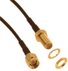 Rf Coax Cable, Rg174, Sma, 750Mm, Black; Connector Type A Amphenol Rf -- 78X4551
