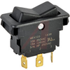Switch, Rocker, Full Size, Euro Look, 15 Amps, (None)-Off-(None), Spade Terminal -- 70155645