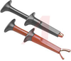 Clip, Alligator; Nickel Plated (Jaw); 1000, 600 V; 10; Red, Black; UL Listed - 70146096 - Allied Electronics, Inc.