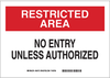 Security Area Sign - 95472 - Brady Corporation