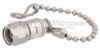 1.85mm Male (Plug) Termination (Load) 1 Watts To 65 GHz With Chain, Passivated Stainless Steel, 1.45 VSWR -- ST6510C - Image