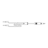1/4″ Phone Plug to XM Micro-Hook, Audio Test Cable -- 2520XM - Image