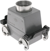 Standard, Rectangular Hood, size 66.4, Double Latch, Top PG21 cable entry - CAV-50X - Mencom Corporation