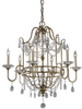 Light Single Tier Chandelier - F2475/6GS - Murray Feiss Lighting