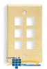 ICC Flush Mount 1 Outlet Modular Faceplate - ICC-FACE1 - TelephoneStuff.com