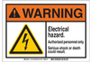 Brady B-869 Encapsulated Plastic Rectangle White Electrical Safety Sign - 14 in Width x 10 in Height - 145739 - 754473-54531 - R. S. Hughes Company, Inc.