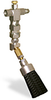 (Formerly B1049-3X01), Angled Valve Brush, 1” Round Nylon, 1/8” Female NPT Inlet - B1049-NR3BHW - Oil-Rite Corp.