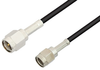 SMA Male to Reverse Polarity SMA Male Cable 24 Inch Length Using RG174 Coax - PE34331-24 - Pasternack
