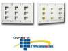 ICC Triple Gang Faceplate with Station ID-9 Port - IC107ST9 - TelephoneStuff.com