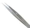 Excelta Three Star Utility Tweezers 0-SA - Stainless Steel Straight Strong Point Tip - 0.01 in Tip Width - 4 3/4 in Length - 0.01 in Thick - EXCELTA 0-SA - R. S. Hughes Company, Inc.