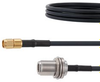 SMA Male to N Female Bulkhead Cable LMR-200-FR Coax in 24 Inch - FMCA1834-24 - Fairview Microwave Inc.