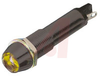 INDICATOR, 9MM LED PANEL MOUNT, BLACK HOUSING, 24VDC, AMBER - 70081941 - Allied Electronics, Inc.