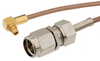 SMA Male to MMCX Plug Right Angle Cable 60 Inch Length Using RG178 Coax - PE34777-60 - Pasternack