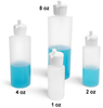 Natural Cylinder Squeeze Bottles with Flip Top Caps -- 0077-26