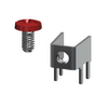 Binding Head Screw, 6-32, Red - 8190-2 - Keystone Electronics Corp.