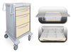 4 Drawer Junior Tall Lightweight Aluminum Treatment Cart -- JTGKA-3699-NTL - Image