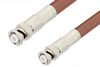 MHV Male to MHV Male Cable 48 Inch Length Using RG393 Coax - PE3577-48 - Pasternack