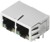 Rj45 Connector, Jack, 8P8C, 2Port, Th; Modular Connector Type Weidmuller - 60AC4193 - Newark, An Avnet Company