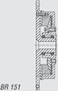 Kuesel Universal Joint Shaft Coupling -- BR 151 - Image