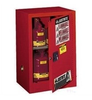 Justrite Sure-Grip EX 12 gal Red Hazardous Material Storage Cabinet - 23 1/4 in Width - 35 in Height - Bench Top - 697841-11235 - 697841-11235 - R. S. Hughes Company, Inc.