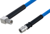 Plenum QMA Male to SMA Male Right Angle Low PIM Cable 60 Inch Length Using SPP-250-LLPL Coax , LF Solder - PE3C5893-60 - Pasternack