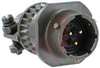 CONNECTOR,CABLE CONNECTING RECEPTACLE W/CABLE CLAMP,SIZE 12,3 #16 SOLDER PIN CON - 70010706 - Allied Electronics, Inc.