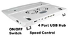 Laptop Cooling Pad w/ 4 Port USB 2.0 Hub -- 280403 - Image